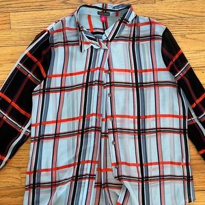 Vince Camuto plaid shirt
